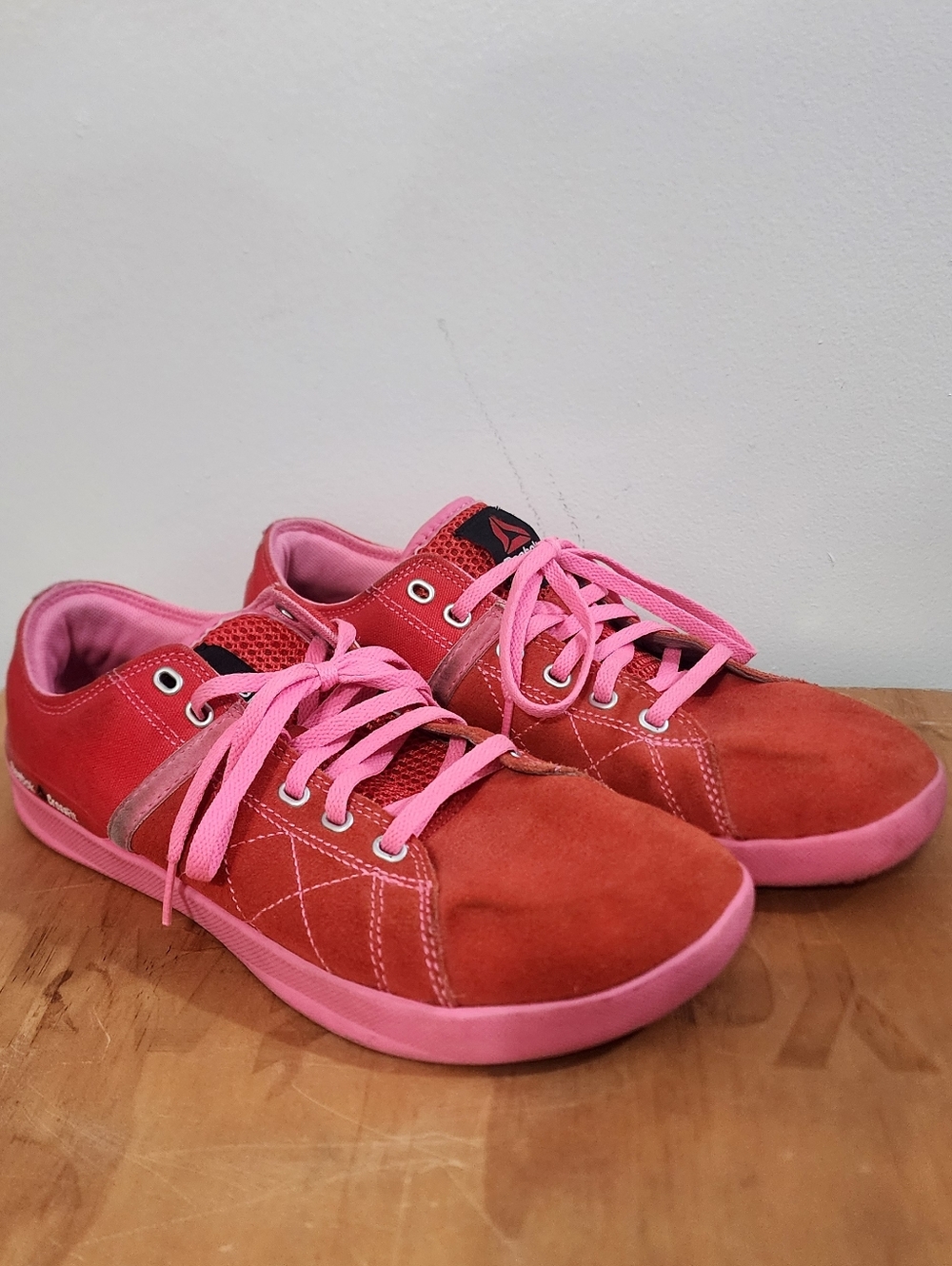 Reebok Red + Pink Women's Crossfit Lite Lo TR Training Shoe Size 9
